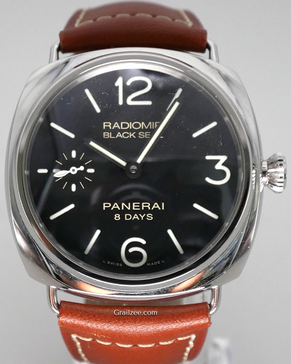 Panerai Radiomir Black Seal 8 Days 45MM Black Dial Leather Strap (PAM00609)