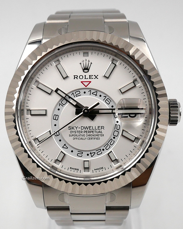 2022 Rolex Sky-Dweller 42MM White Dial Oyster Bracelet (326934)