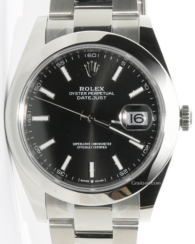 2024 Rolex Datejust 41MM Black Dial Oyster Bracelet (126300)