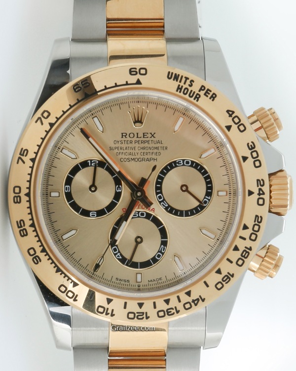 Rolex Cosmograph Daytona 40MM Champagne Dial Two-Tone Oyster Bracelet (126503)