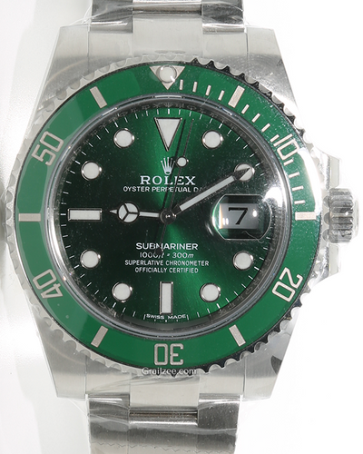 2020 Rolex Submariner Date “Hulk” 40MM Green Dial Oyster Bracelet (116610LV)