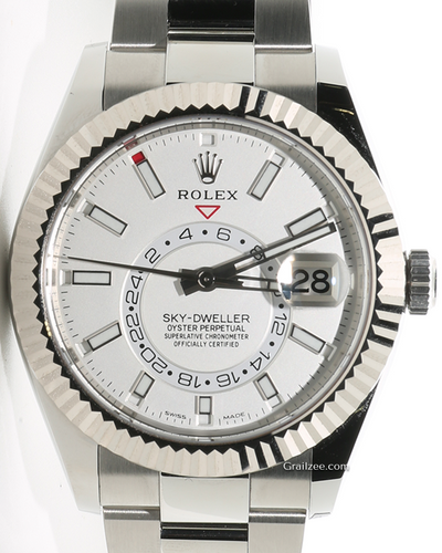 2023 Rolex Sky-Dweller 42MM White Dial Steel Bracelet (326934)