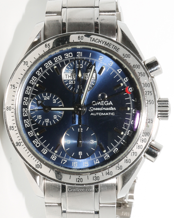 Omega Speedmaster Day Date 39MM Blue Dial Steel Bracelet (3523.80.00)