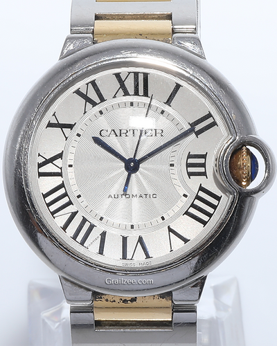 Cartier Ballon De Cartier 36MM Silver Dial Two-Tone Bracelet (W6920047)