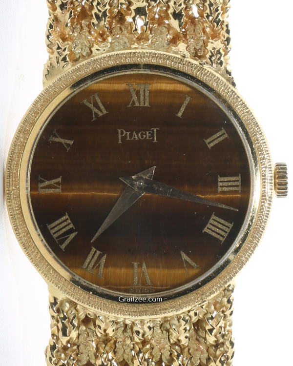 Piaget Altiplano 24MM Brown Dial Yellow Gold Bracelet (924N39)