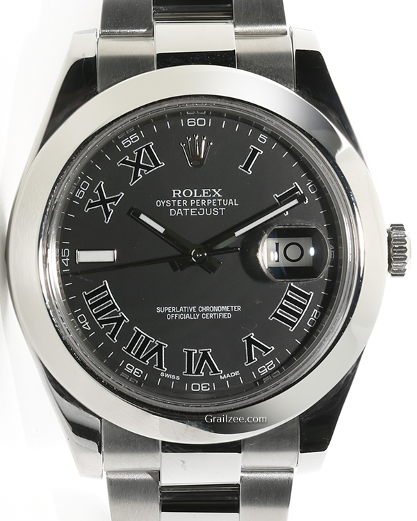 Rolex Datejust II 41MM Black Dial Oyster Bracelet  (116333)