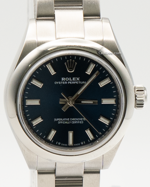 Rolex Oyster Perpetual 28MM Blue Dial Oyster Bracelet (276200)