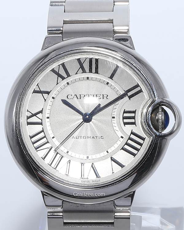 Cartier Ballon De Cartier 36MM Silver Dial Steel Bracelet (W6920046)