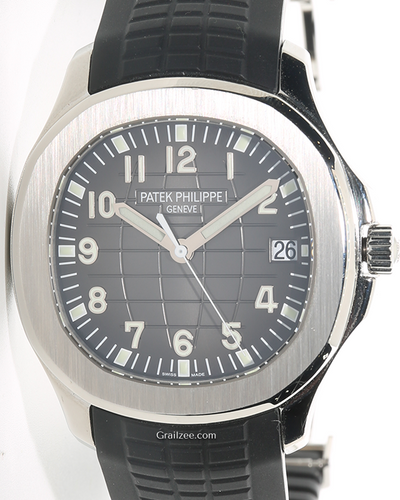 2016 Patek Philippe Aquanaut 40MM Black Dial Rubber Strap (5167A-001)