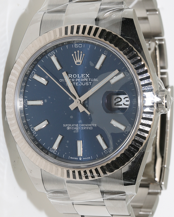 Rolex Datejust 41MM Blue Dial Oyster Bracelet (126334)