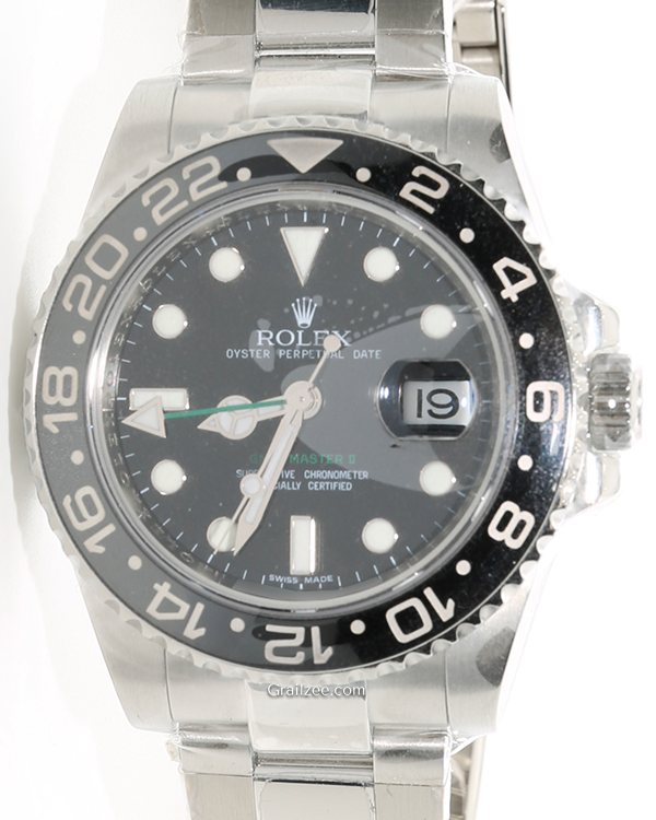 2009 Rolex GMT-Master II 40MM Black Dial Oyster Bracelet (116710LN)