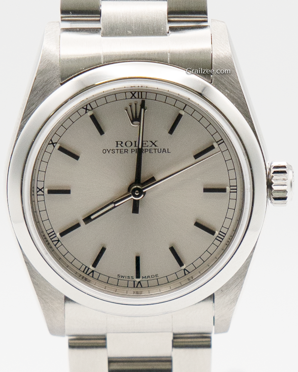 2001 Rolex Oyster Perpetual 31MM Silver Dial Oyster Bracelet (77080)