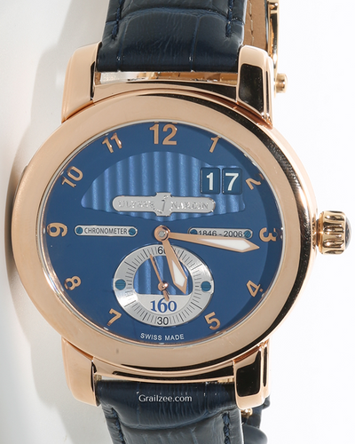 Ulysse Nardin 160th Anniversary L.E. 43MM Blue Dial Leather Strap (1602-100)