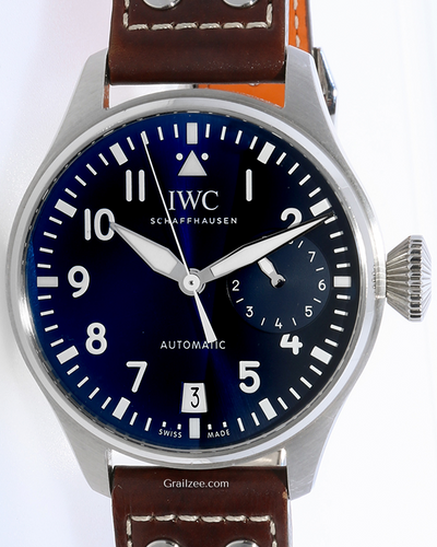 IWC Schaffhausen Pilot "Le Petit Prince" 46MM Blue Dial Leather Strap (IW500916)