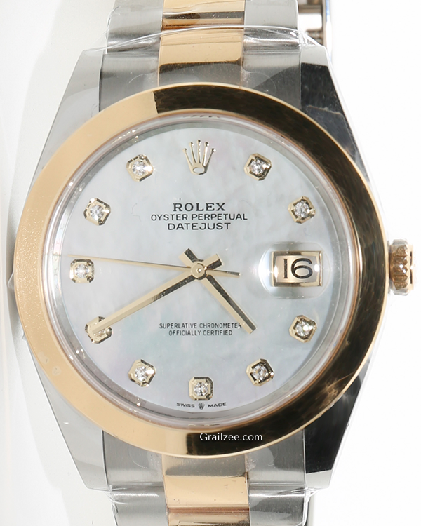 2022  Rolex Datejust 41MM Mother Of Pearl Dial Two-Tone Oystersteel Bracelet (126303)