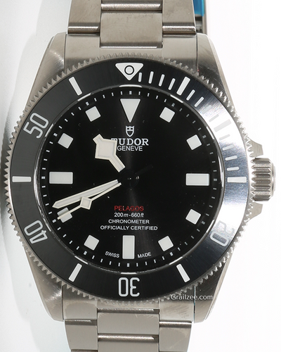 2024 Tudor Pelagos 39MM Black Dial Titanium Bracelet (25407N)