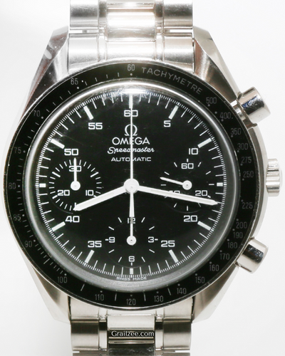 Omega Speedmaster Reduced 39MM Black Dial Steel Bracelet (3510.50.00)