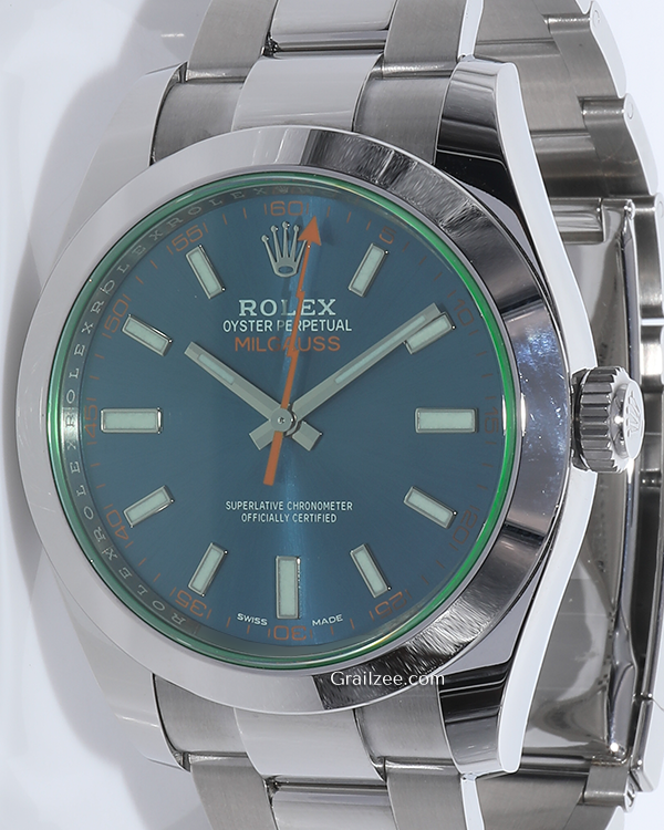 2022 Rolex Milgauss 40MM Blue Dial Oyster Bracelet (116400GV)