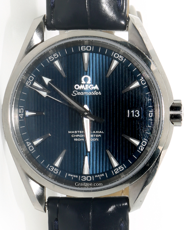 2015 Omega Seamaster Aqua Terra 150M 41.5MM Blue Dial Leather Strap (231.13.42.21.03.001)