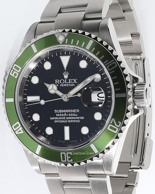 2005 Rolex Submariner Date "Kermit" 40MM Black Dial Oyster Bracelet (16610LV)