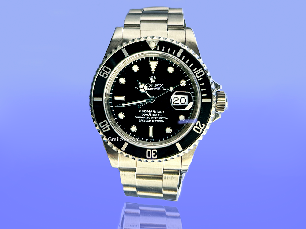 Rolex Submariner Date 40mm Black Dial Oyster Bracelet 16610 Grailzee