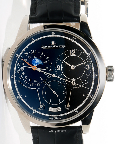 Jaeger-LeCoultre Duometre A Quantieme Lunaire L.E. 42MM Black Dial Leather Strap (Q6043570)