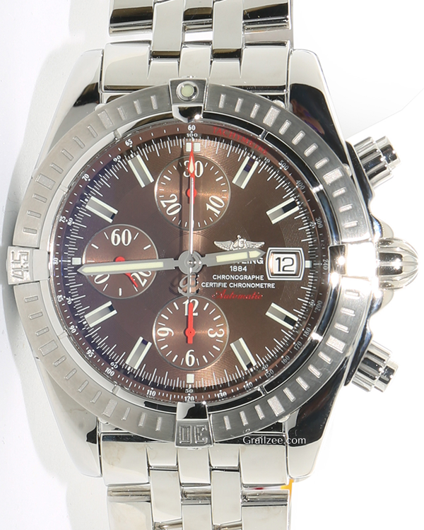 Breitling Chronomat Evolution L.E. 44MM Bronze Dial Steel Bracelet (A13356)