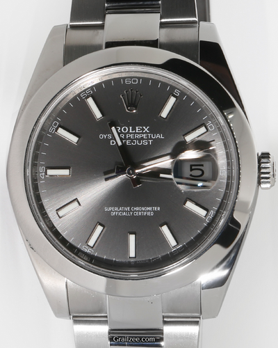 2024 Rolex Datejust 41MM Slate Dial Oyster Bracelet (126300)