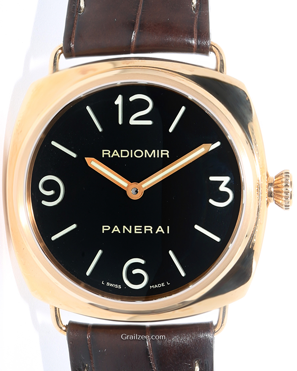 Panerai Radiomir Base L.E. 45MM Black Dial Leather Strap (PAM00231)
