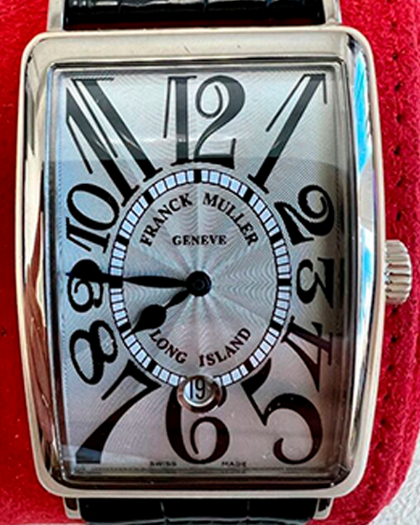 Franck Muller Long Island 45x32MM Silver Dial Leather Strap (1150 SCDT)