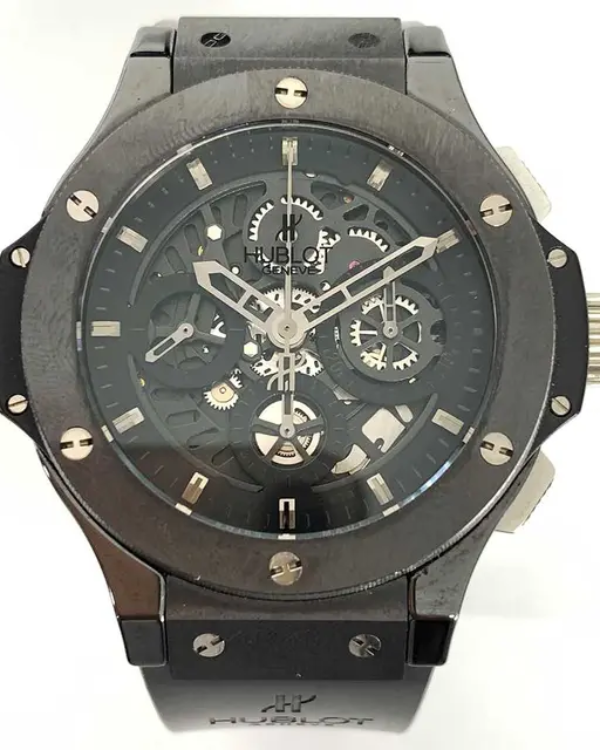 Hublot Big Bang Aerobang "All Black" 44MM Skeleton Dial Rubber Strap (310.CM.1110.RX)