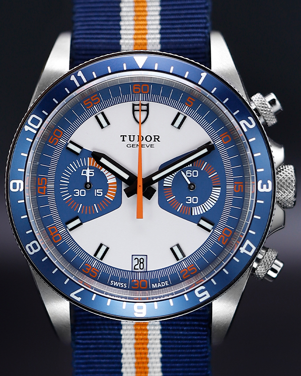 2021 Tudor Heritage Chrono 42MM Blue Dial Textile Strap (70330B)