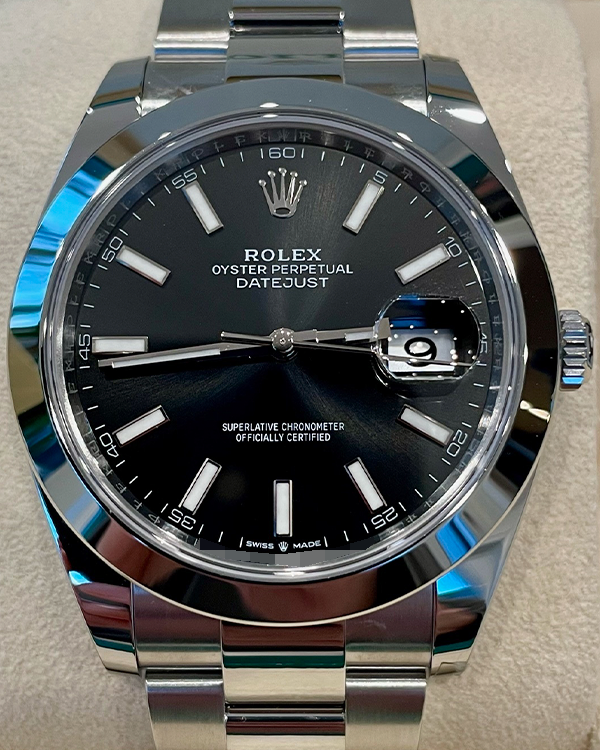 2024 Rolex Datejust 41MM Black Dial Oyster Bracelet (126300)