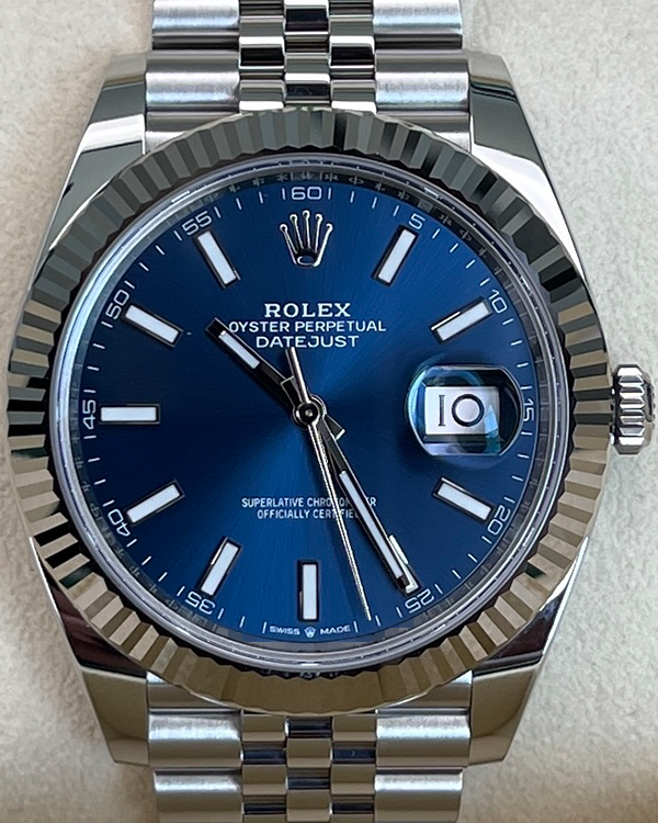 2024 Rolex Datejust 41MM Blue Dial Jubilee Bracelet (126334)