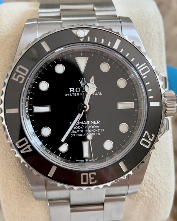 2023 Rolex Submariner No Date Oystersteel Black Dial (124060)