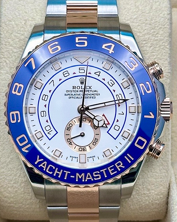 2020 Rolex Yacht-Master II 44MM White Dial Two-Tone Oyster Bracelet (116681)