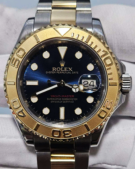 2015 Rolex Yacht-Master 40MM Blue Dial Two-Tone Oyster Bracelet (16623)