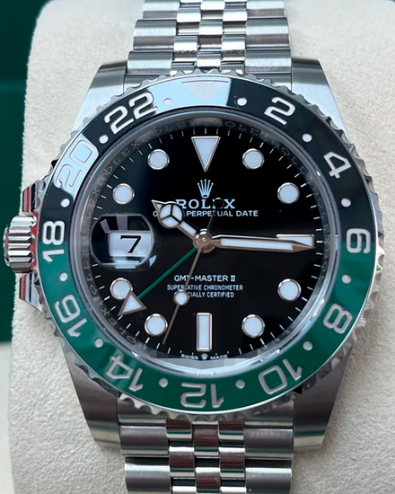 2023 Rolex GMT-Master II "Sprite" 40MM Black Dial Jubilee Bracelet (126720VTNR)