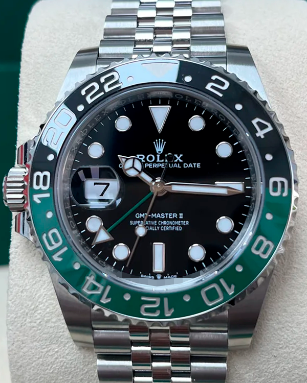 2023 Rolex GMT-Master II "Sprite" 40MM Black Dial Jubilee Bracelet (126720VTNR)