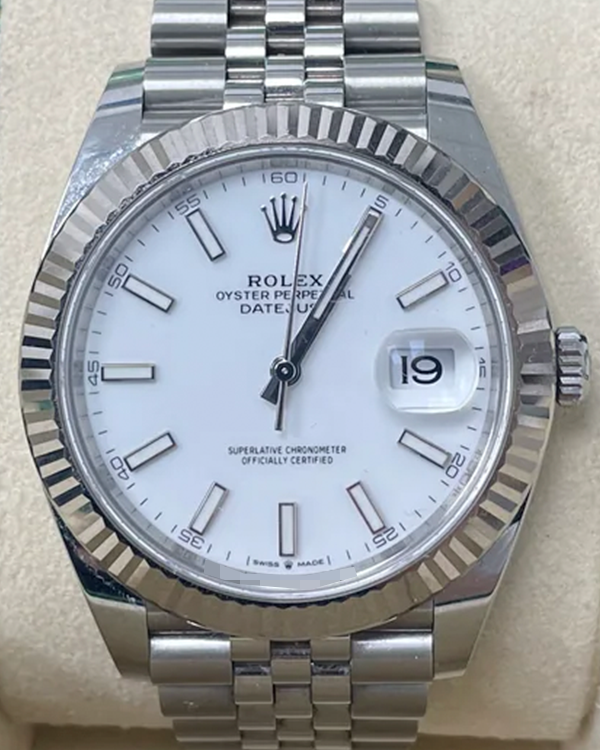 2021 Rolex Datejust 41MM White Dial Jubilee Bracelet (126334)