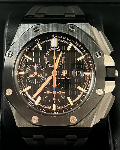 2018 Audemars Piguet Royal Oak Offshore Chronograph 44MM Black Dial Rubber Strap (26405CE.OO.A002CA.02)