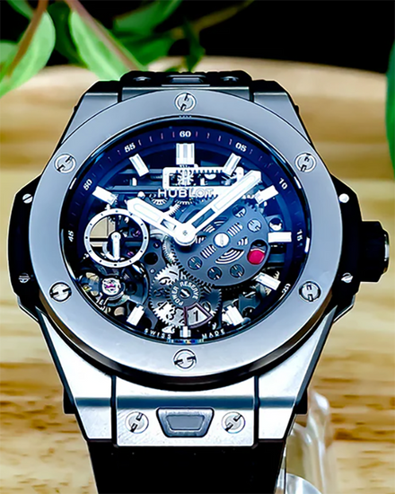 2023 Hublot Big Bang Meca-10 45MM Skeleton Dial Rubber Strap (414.NI.1123.RX)