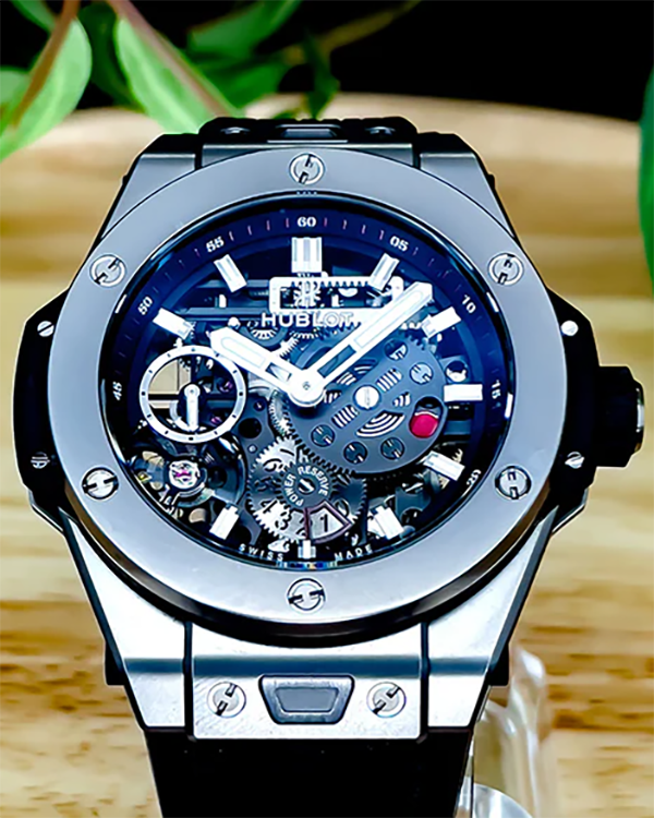 2023 Hublot Big Bang Meca-10 45MM Skeleton Dial Rubber Strap (414.NI.1123.RX)