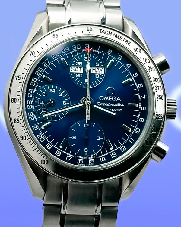 Omega Speedmaster Day Date 39MM Blue Dial Steel Bracelet (3523.80)