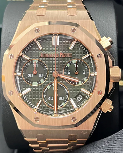 Audemars Piguet Royal Oak Chronograph 41mm Green Dial Rose Gold Bracelet (26240OR.OO.1320OR.08)