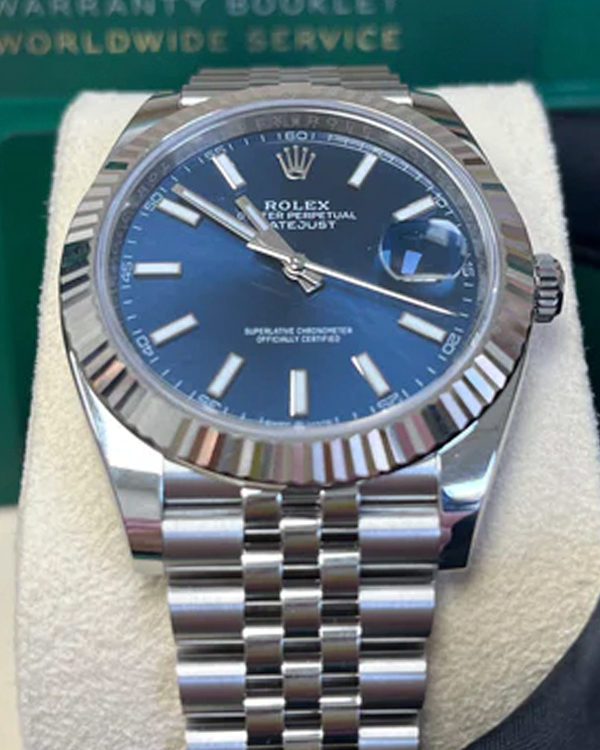 2021 Rolex Datejust 41MM Blue Dial Jubilee Bracelet (126334)