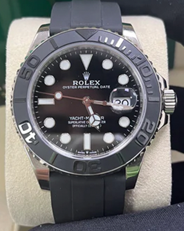 2022 Rolex Yacht-Master 42MM Black Dial Oysterflex Strap (226659)