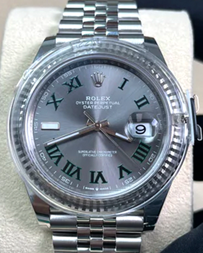 2023 Rolex Datejust "Wimbledon" 41MM Slate Dial Jubilee Bracelet (126334)