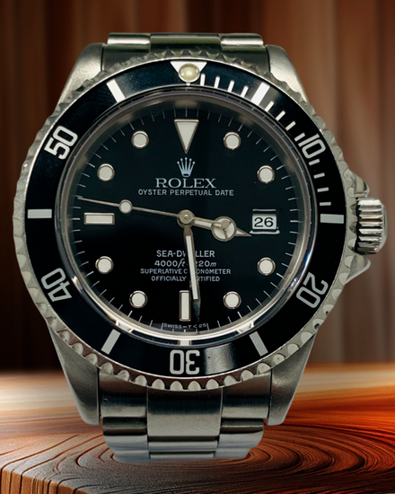 Rolex Sea Dweller 4000 40MM Black Dial Steel Bracelet 16600