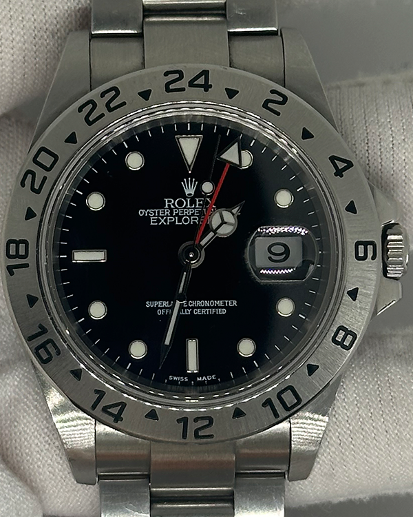 Rolex Explorer II 40MM Black Dial Oyster Bracelet (16570)